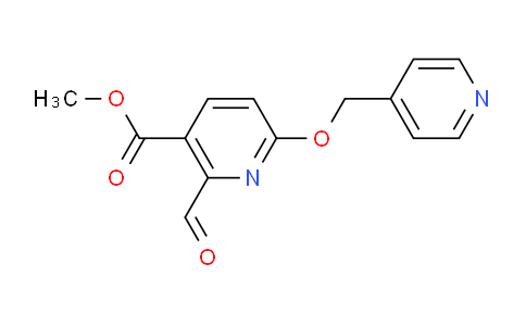 CAS No. 1707569-00-3, Methyl 2-formyl-6-(pyridin-4-ylmethoxy)nicotinate