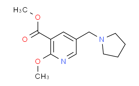 CAS No. 924300-25-4, Methyl 2-methoxy-5-(pyrrolidin-1-ylmethyl)nicotinate