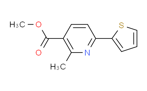CAS No. 402563-21-7, Methyl 2-methyl-6-(thiophen-2-yl)nicotinate