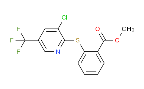CAS No. 385383-52-8, Methyl 2-{[3-chloro-5-(trifluoromethyl)-2-pyridinyl]sulphanyl}benzenecarboxylate