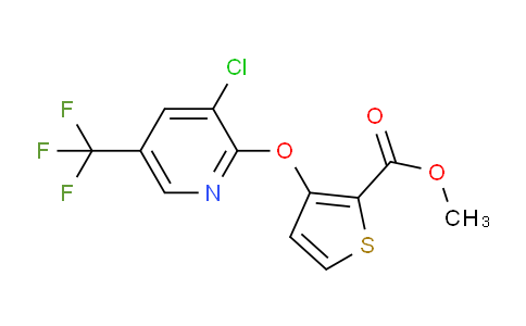 CAS No. 338756-06-2, Methyl 3-((3-chloro-5-(trifluoromethyl)pyridin-2-yl)oxy)thiophene-2-carboxylate
