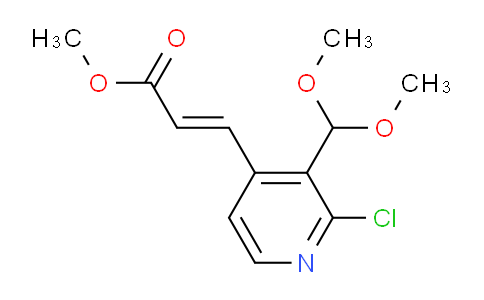 CAS No. 1186405-24-2, Methyl 3-(2-chloro-3-(dimethoxymethyl)pyridin-4-yl)acrylate