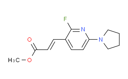 CAS No. 1203500-11-1, Methyl 3-(2-fluoro-6-(pyrrolidin-1-yl)pyridin-3-yl)acrylate