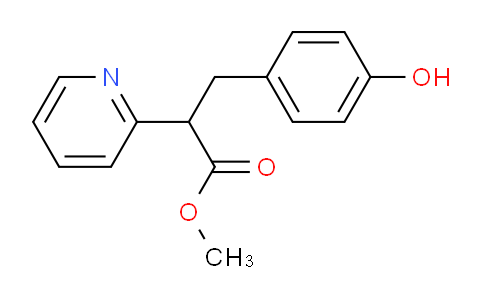 CAS No. 20080-77-7, Methyl 3-(4-hydroxyphenyl)-2-(pyridin-2-yl)propanoate