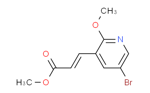 CAS No. 1956426-85-9, Methyl 3-(5-bromo-2-methoxypyridin-3-yl)acrylate
