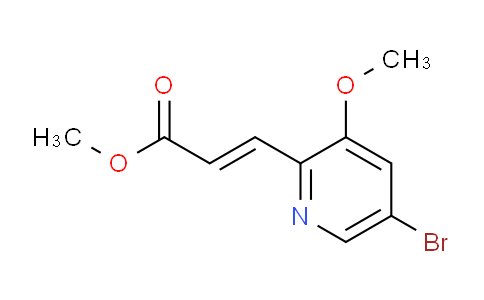 CAS No. 1138443-99-8, Methyl 3-(5-bromo-3-methoxypyridin-2-yl)acrylate