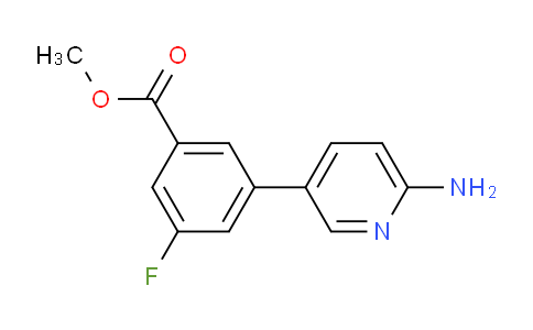 CAS No. 1314987-71-7, Methyl 3-(6-aminopyridin-3-yl)-5-fluorobenzoate