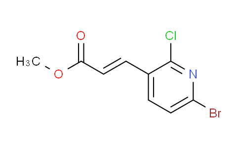 CAS No. 1142192-22-0, Methyl 3-(6-bromo-2-chloropyridin-3-yl)acrylate