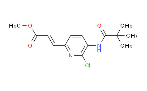 CAS No. 1142192-21-9, Methyl 3-(6-chloro-5-pivalamidopyridin-2-yl)acrylate
