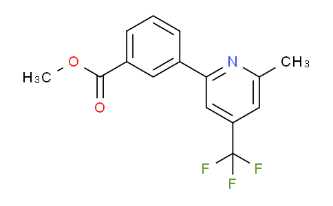 CAS No. 1311280-43-9, Methyl 3-(6-methyl-4-(trifluoromethyl)pyridin-2-yl)benzoate