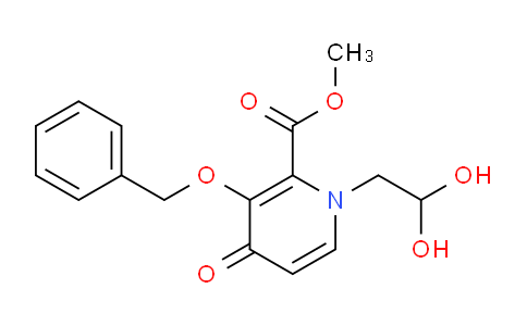 CAS No. 1206102-08-0, Methyl 3-(benzyloxy)-1-(2,2-dihydroxyethyl)-4-oxo-1,4-dihydropyridine-2-carboxylate