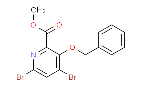 CAS No. 321596-56-9, Methyl 3-(benzyloxy)-4,6-dibromopicolinate