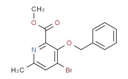DY662397 | 1342906-72-2 | Methyl 3-(benzyloxy)-4-bromo-6-methylpicolinate