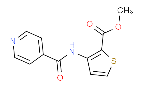 CAS No. 540757-87-7, Methyl 3-(isonicotinamido)thiophene-2-carboxylate