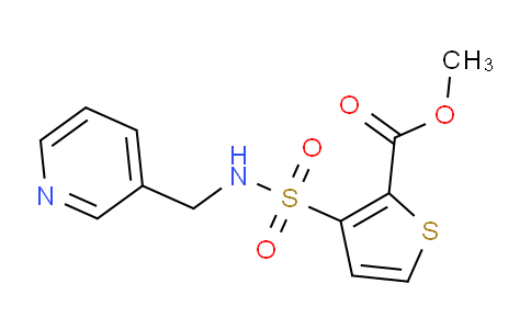 CAS No. 321715-39-3, Methyl 3-(N-(pyridin-3-ylmethyl)sulfamoyl)thiophene-2-carboxylate