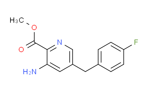 CAS No. 863443-05-4, Methyl 3-amino-5-(4-fluorobenzyl)picolinate