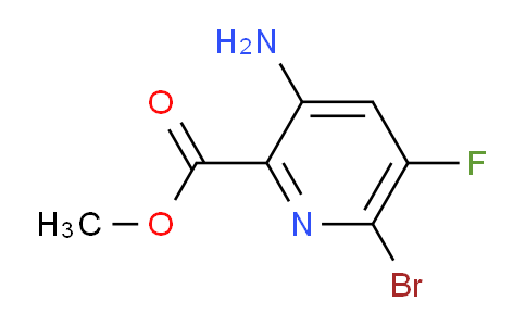 CAS No. 1052714-13-2, Methyl 3-amino-6-bromo-5-fluoropicolinate