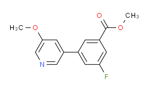 CAS No. 1373232-83-7, Methyl 3-fluoro-5-(5-methoxypyridin-3-yl)benzoate
