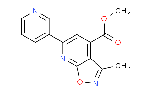 CAS No. 1011397-10-6, Methyl 3-methyl-6-(pyridin-3-yl)isoxazolo[5,4-b]pyridine-4-carboxylate
