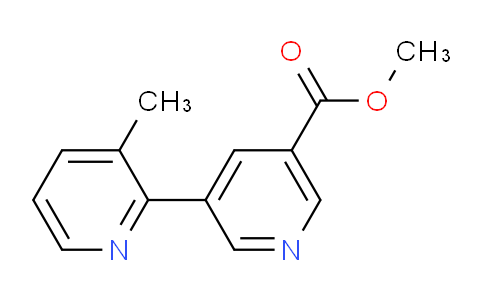 CAS No. 1346686-59-6, Methyl 3-methyl-[2,3'-bipyridine]-5'-carboxylate