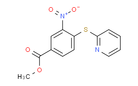 CAS No. 346598-59-2, Methyl 3-nitro-4-(pyridin-2-ylthio)benzoate