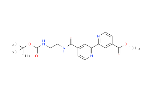 CAS No. 1222184-96-4, Methyl 4'-((2-((tert-butoxycarbonyl)amino)ethyl)carbamoyl)-[2,2'-bipyridine]-4-carboxylate