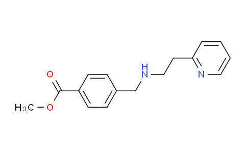 CAS No. 851365-08-7, Methyl 4-(((2-(pyridin-2-yl)ethyl)amino)methyl)benzoate