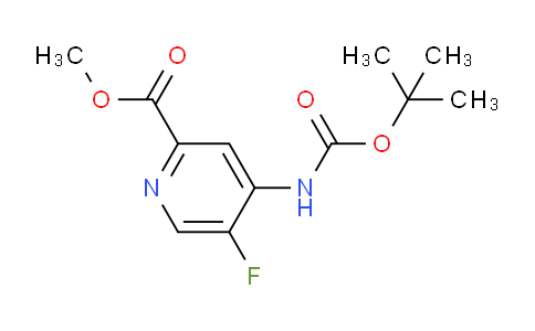 CAS No. 1956324-93-8, Methyl 4-((tert-butoxycarbonyl)amino)-5-fluoropicolinate
