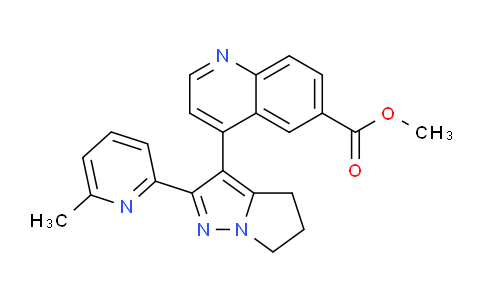 MC662487 | 476475-44-2 | Methyl 4-(2-(6-methylpyridin-2-yl)-5,6-dihydro-4H-pyrrolo[1,2-b]pyrazol-3-yl)quinoline-6-carboxylate