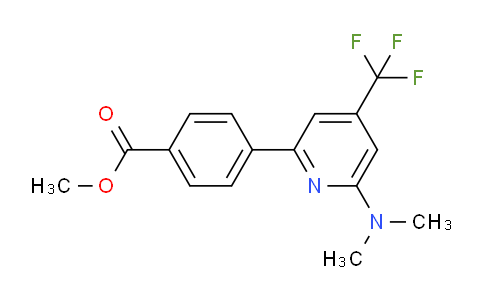 CAS No. 1299607-60-5, Methyl 4-(6-(dimethylamino)-4-(trifluoromethyl)pyridin-2-yl)benzoate