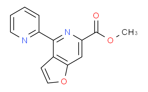 CAS No. 1344704-55-7, Methyl 4-(pyridin-2-yl)furo[3,2-c]pyridine-6-carboxylate