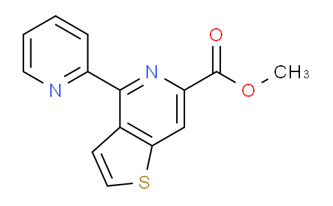 CAS No. 1344701-82-1, Methyl 4-(pyridin-2-yl)thieno[3,2-c]pyridine-6-carboxylate