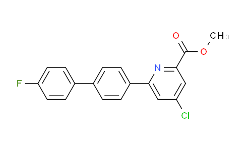 CAS No. 1367127-90-9, Methyl 4-chloro-6-(4'-fluoro-[1,1'-biphenyl]-4-yl)picolinate