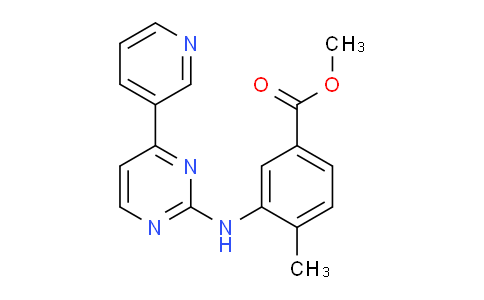 CAS No. 917392-54-2, Methyl 4-methyl-3-((4-(pyridin-3-yl)pyrimidin-2-yl)amino)benzoate