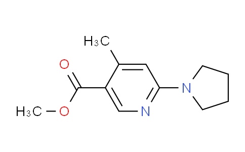 CAS No. 1355215-11-0, Methyl 4-methyl-6-(pyrrolidin-1-yl)nicotinate