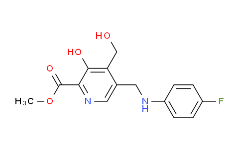 CAS No. 1198621-18-9, Methyl 5-(((4-fluorophenyl)amino)methyl)-3-hydroxy-4-(hydroxymethyl)picolinate