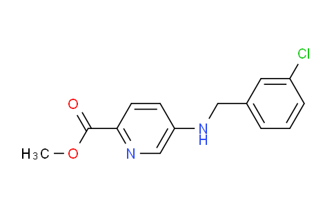 CAS No. 67515-75-7, Methyl 5-((3-chlorobenzyl)amino)picolinate