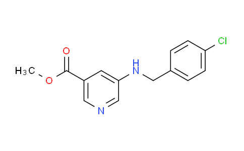 CAS No. 1255716-80-3, Methyl 5-((4-chlorobenzyl)amino)nicotinate
