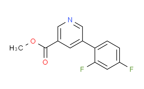 CAS No. 1346691-66-4, Methyl 5-(2,4-difluorophenyl)nicotinate