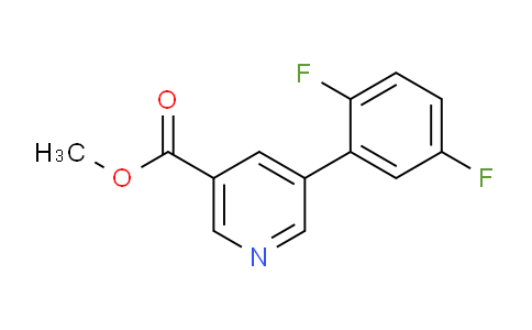CAS No. 1346692-22-5, Methyl 5-(2,5-difluorophenyl)nicotinate