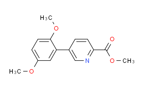CAS No. 1414029-23-4, Methyl 5-(2,5-dimethoxyphenyl)picolinate