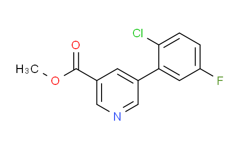 CAS No. 1346692-27-0, Methyl 5-(2-chloro-5-fluorophenyl)nicotinate