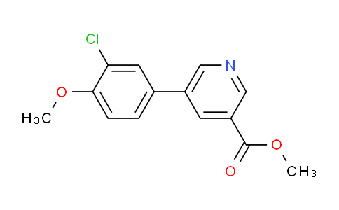 CAS No. 1298047-68-3, Methyl 5-(3-chloro-4-methoxyphenyl)nicotinate