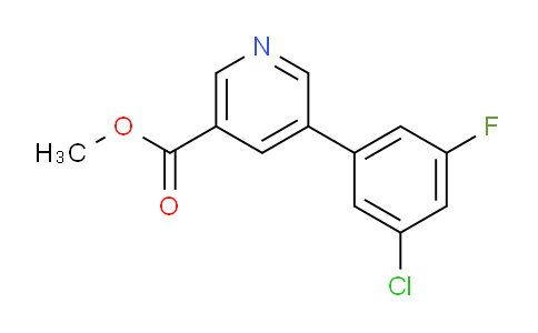 CAS No. 1346692-16-7, Methyl 5-(3-chloro-5-fluorophenyl)nicotinate