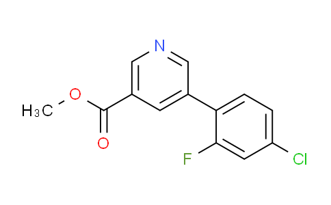 CAS No. 1346691-87-9, Methyl 5-(4-chloro-2-fluorophenyl)nicotinate
