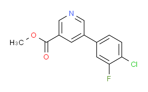 CAS No. 893734-89-9, Methyl 5-(4-chloro-3-fluorophenyl)nicotinate