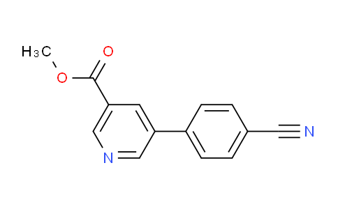 CAS No. 893735-10-9, Methyl 5-(4-cyanophenyl)nicotinate