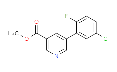 CAS No. 1346692-10-1, Methyl 5-(5-chloro-2-fluorophenyl)nicotinate