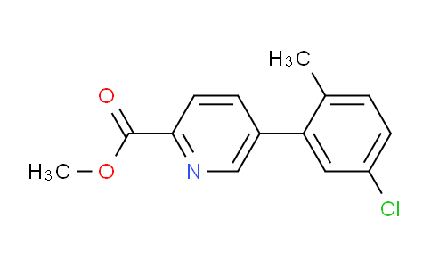 CAS No. 1415129-66-6, Methyl 5-(5-chloro-2-methylphenyl)picolinate