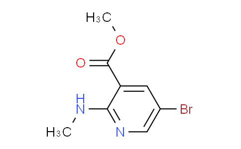 CAS No. 1220419-53-3, Methyl 5-bromo-2-(methylamino)nicotinate